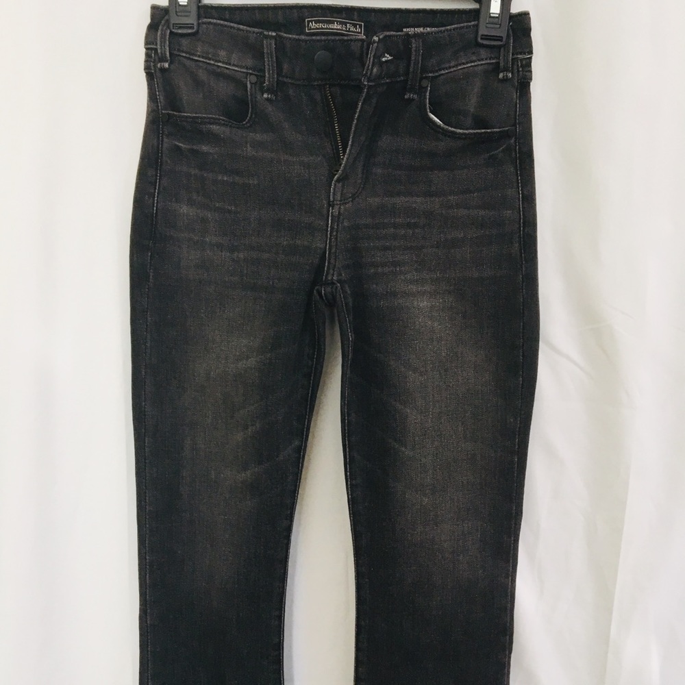 Abercrombie & Fitch Highrise Cropped Flare Jeans